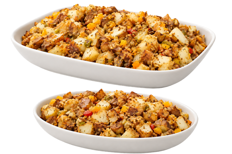 JoJo hash with peppers and onions